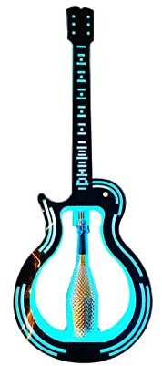 OMNIOF Presentatore di Bottiglie A Gognone Champagne for Chitarra Rastrelliere for Bottiglie di Vino Illuminazione Luce A Colori, Arredamento A Barre