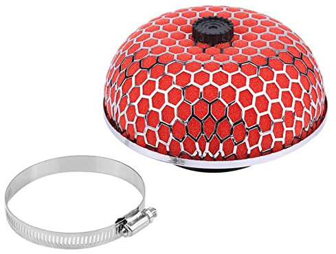 Filtro dell'aria, filtro di aspirazione dell'aria per auto, detergente per funghi in schiuma ad alto flusso universale (rosso) + filtro dell'aria HKS + filtro dell'aria HKS