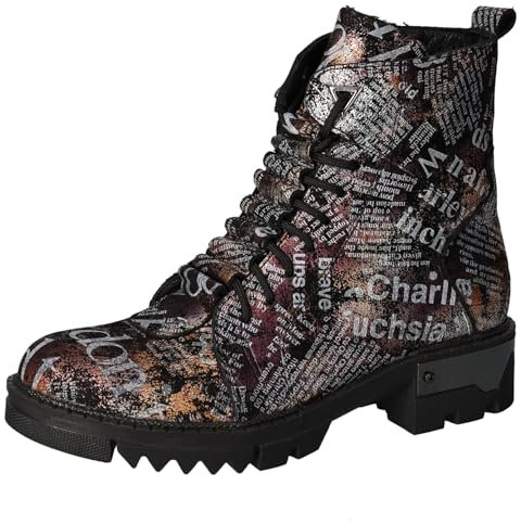 2Go Fashion Damen 8063-501 Stiefelette, schwarz/Multi, 38 EU