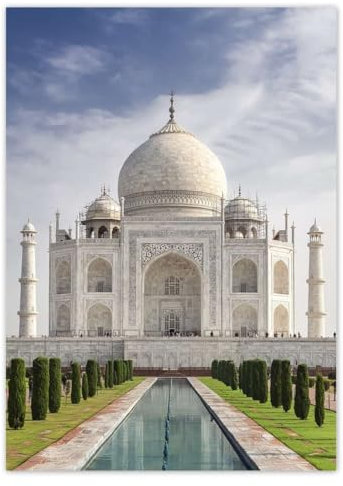 Foto-Poster, Wanddekoration, 50 x 70 cm, Taj Mahal Nr. H9128M_PL1H