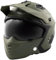 A-PRO SRL Motorrad Jet Helm Cafe Racer ECE 22-06 Sonnenblende Scooter Matt Grün L, 8057639302533