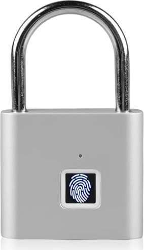 Fingerabdruck Schloss: Smart Schloss Wasserdicht, Schloss mit Fingerabdruck, Vorhängeschloss Fingerabdruck, Vorhängeschloss für Fitnessstudio,USB-Aufladung,Vorhängeschlöss für Fitnessstudio, Gepäck