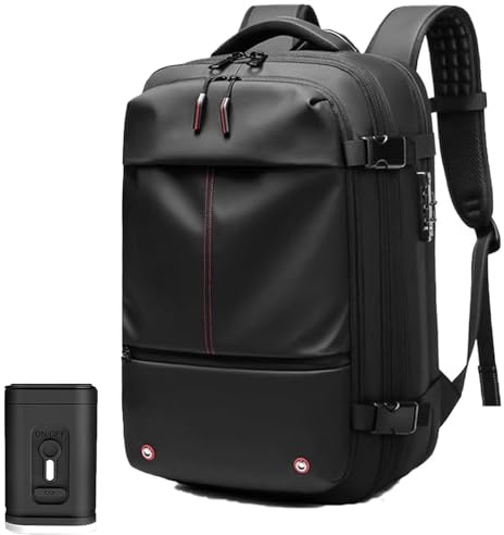 Airbag Rucksack Vakuum, Vakuum Rucksack, Rucksack Mit Vakuumsystem, Backpacker Rucksack, Vakuum Koffer (Schwarz,Ohne elektrischen Staubsauger)