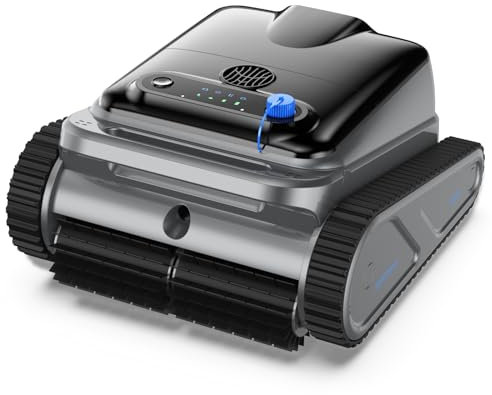 MEDOXA Poolroboter, kabelloser Poolreinigungsroboter Akku, 5100mAh 240 Minuten Batterielaufzeit, 4 intelligente Reinigungsmodi(Boden/Wand/Wasserlinie/integriert), Poolsauger Ideal für Pool bis zu 200㎡