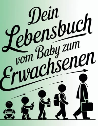 Dein Lebensbuch vom Baby zum Erwachsenen – Ein Erinnerungsbuch für 18 Jahre mit Platz für Fotos, Meilensteine, Urlaubsmomente und Herzensworte