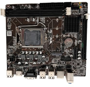 Laikoutd Desktop Computer Motherboard 1155 DDR3 H61 Motboard per Processori 1155series con Supporto per Memoria A Doppio Canale