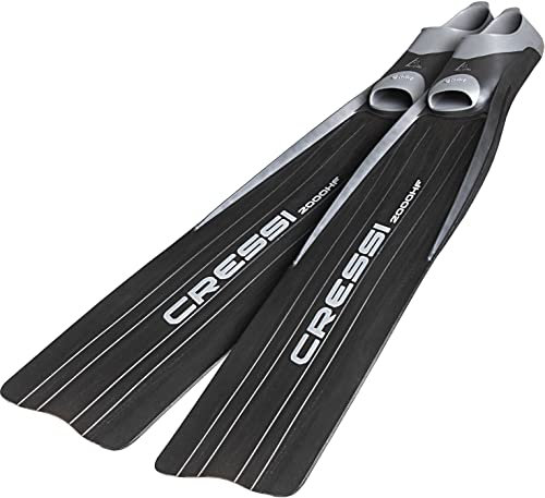 Cressi Lang gratis Tauchen Reactive Flossen | Gara 2000 HF Made in Italien Qualität seit 1946, schwarz