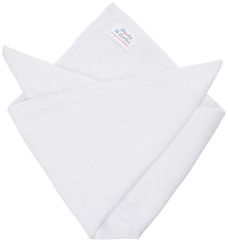 DuDu N Girlie 12 x Hochwertige Frottee-Babywindeln, 100% superweiche Baumwolle, sehr saugfähig – langlebig