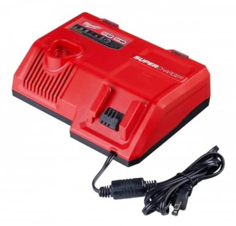 Milwaukee 48-59-1812 M12 or M18 18V and 12V Multi Voltage Lithium Ion Battery Charger w/Onboard Fuel Gauge