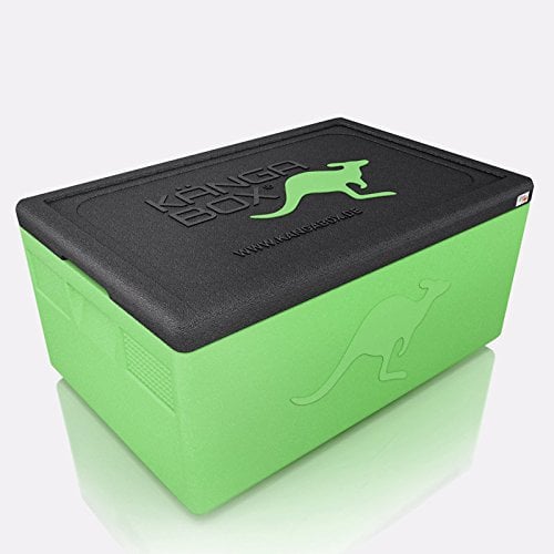 KÄNGABOX® Mini Thermobox kalt & warm 1,5L Lime – Ideal als Lunchbox oder Brotdose - Ultraleicht & perfekt schließender Deckel – Stoß- & Kratzfeste Oberfläche – Spülmaschinenfest