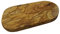 Planche à pain en bois d'olivier - 30 x 17 cm - Planche à découper et à servir - Bois naturel massif - Veinure naturelle - Pièce unique