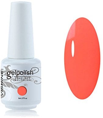 Vishine 8ml Gelpolish Long-lasting Gel Nail Polish Soak Off UV LED Manicure Nail Art Color Apricot Pink #1618