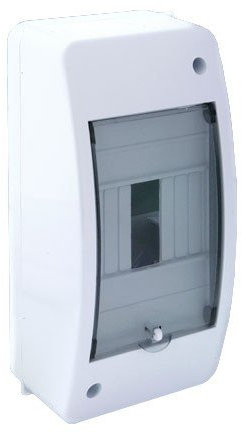 ELEKTRO-PLAST Boîte de distribution RNT 4S (N+PE) - 4 modules - Boîtier de fusibles IP42 RNT4 S 3.2 6281