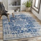 Surya Syracusa Vintage Teppich groß - Teppich Wohnzimmer 200x274 cm, Esszimmer, Schlafzimmer - Orientalischer Teppich Boho Style - Carpet Living Room, Bunter Muster, Blau und Beige