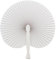 eBuyGB Pack of 10 Handheld Paper Fans Wedding Party Bag Favour (White)