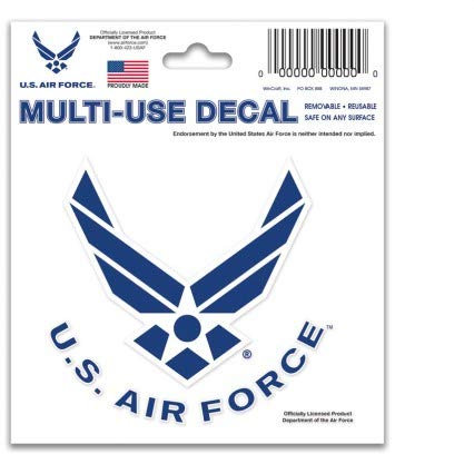 WinCraft United States Air Force Mehrzweck-Aufkleber, 7,6 x 10,2 cm