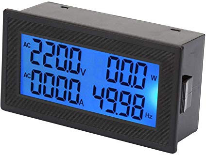 Dual Digital Volt Amp Watt Meter, AC 0~20A Voltmeter Amperemeter Digitalanzeige, 60~500V Multifunktions Stromzähler Versorgungsspannung Leistungsmesser Energiezähler