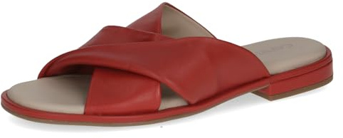 Caprice Damen Sandale aus Leder, Rot (RED Nappa), 42