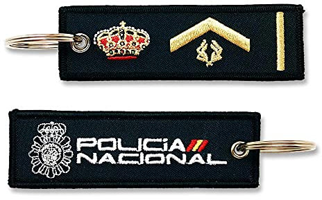 CNP Schlüsselanhänger Nationale Polizeikorps Währung, Unterinspektor, 10 x 3 cm