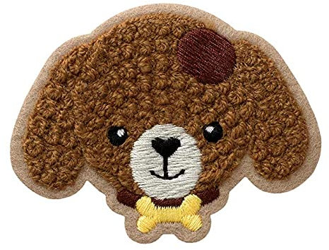 Mono Quick 1421x Tiere Applikation, Bügelbild, Patch, Rentier Hund Lama Elefant (14219 - Hunde Kopf)