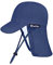 weVSwe Baby Kleinkind Sonnenhut UPF 50+ Badekappe Klappe Nackenschutz Verstellbare Kinnriemen UV Sonnenschutz Hüte Dunkelblau 12-24 Monate