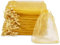 Carehabi - Organzasäckchen, Organzabeutel, Geschenkbeutel Organza, Schmuckbeutel, Hochzeit-Säckchen, Lavendelsäckchen-Säckchen (10 x 15cm, Golden)