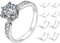 BODYA Lot de 8 ajusteurs de taille de bague pour bagues amples - Tendeur invisible - S'adapte à toutes les bagues - Tailles assorties