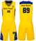HDSD Benutzerdefiniert Trikot Kinder Erwachsene Basketball Jersey & Shorts 2 Teiliges Set Name Nummer Team Logo Personifizieren Basketball Trikots (gelb)