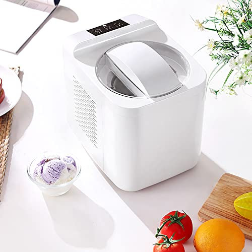 oiakus Sorbetière Aux Fruits pour La Maison, Machine À Fruits Surgelés 1000 ML, Machine À Sorbet Automatique avec Affichage Numérique LCD, pour Yaourt Glacé, Sorbet, Smoothie pour Enfants.