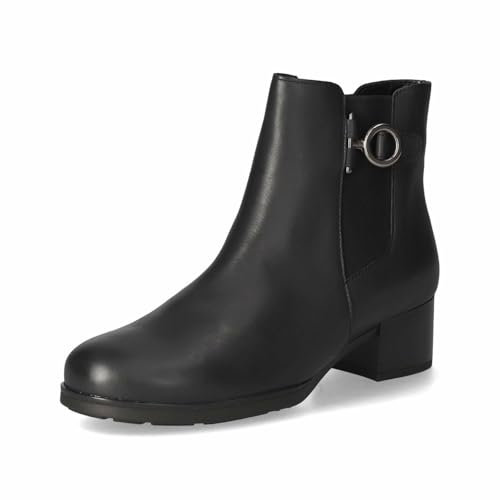 Gabor Damen Chelsea Boots, Frauen Stiefeletten,Wechselfußbett,Best Fitting,uebergangsschuhe,uebergangsstiefel,Night (Altsilber),37 EU / 4 UK