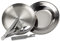 Black Snake® Flacher und tiefer Camping Picknick Teller mit Besteck Set aus Edelstahl - 1 Person - Set