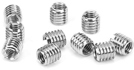10 tuercas de reducción M4 x 0,7 M6 x 1 4 mm Grobe M2-M16 rosca interior y rosca exterior M4 - M20 de 4 a 30 mm de acero inoxidable para reparación de tuercas roscadas