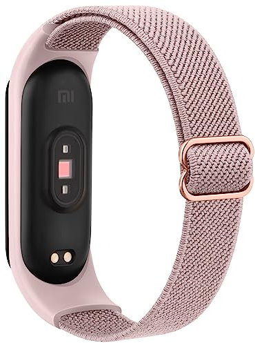 Wanme Armband für Xiaomi Mi Band 6/Mi Band 5/Mi Band 4/Mi Band 3 Armband, Weiches Elastisch Nylon Ersatzarmband für Amazfit Band 5/Xiaomi Mi Band 7/6/5/4/3 für Damen Herren