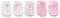 Ecojoy Neugeborenes Baby elastische Scratch Mitten 5 Pcs Tiny Baby Junge und Mädchen Handschuhe Scratch Mits 0-6 Monate, Kaninchen