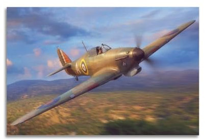 HAYKO Vintage-Poster im Militärstil, Raf Hurricane Mk.I Fighter, dekoratives Gemälde, Leinwand-Wandposter und Kunstdruck, modernes Familienschlafzimmer-Dekor-Poster, 60 x 90 cm