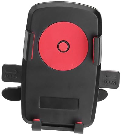 Angoily Car Phone Mount Holder for Vehicles, Universal Suction Cup Gps and Mobile Phone Stand, Red Dashboard and Windshield Cradle Compatible with Smartphones