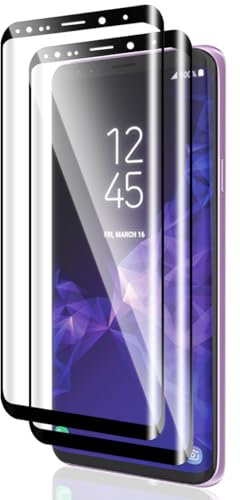 Phlleyaa Verre Trempé Pour Samsung Galaxy S9 Protection Décran 2 Pièces,9H Dureté,sans Bulles,Anti-Rayures Film Pour Galaxy S9 Protection Décran