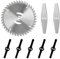 Ersatzmesser für Rasenmäher, 8 Stück Rasentrimmer Ersatzmesser, Rasentrimmer Messer Metall Ersatzmesser Trimmer, Rasenmäher Klinge, Rasentrimmer Zubehör, Metall Ersatzmesser für Akku-Rasentrimmer