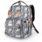 SNDMOR Bolsa Pañales Bebe, Large Mochila Pañales, Walking Mum Mochila Adecuado Para Viajar, Ir De Compras Y Caminar (Plumas)