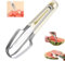 Coupe Pastèque 3 en 1 en Acier Inoxydable, Watermelon Coupe Pastèque Slicer Cutter, Trancheuse à Pastèque Outil Couteau Fruits pour Maison, Cuisine, Camping (Beige, 1 Pièce)