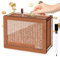 Kkluno £3,000 Cash Vault Wooden Money Saving Box Coin Counter Piggy Bank for Adults Kids Cash Saver Box with Money Target and Numbers