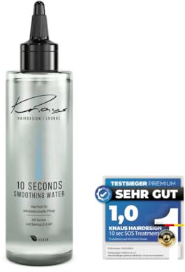 Knaus Hairdesign Profi Express Repair Haarfluid SOS-Treatment 10 Sekunden Smoothing Water Anti-Haarbruch für geschädigtes und gefärbtes Haar Vegan 200 ml