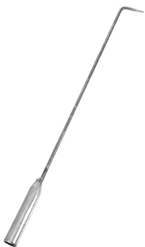 HONMEET Metall Feuerhaken Lang Mit Ergonomischem Griff Feuerstellen Schürhaken Für Grill Kamin Und Outdoor Camping Handliches Vielseitiges Kaminwerkzeug Für Einfache Feuerkontrolle