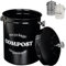 Linxor - Composteur, bac, Poubelle à Compost de Cuisine 5L Rond en INOX - Plusieurs Coloris