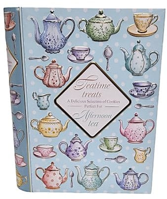 Teatime Treats Delicious Assortment of Cookies Ideal for Afternoon Tea 260g Tin Box Festive Biscuit Collection