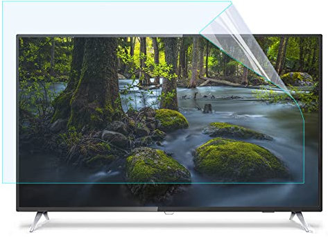 CEHJZQRPL Anti Blue Light Screen Protector for TV, 49-75 Inch Anti-Blue Light Matte Anti-Glare Filter Film,for LCD,LED,OLED,and QLED 4KHD Display(65in 1440x809mm)