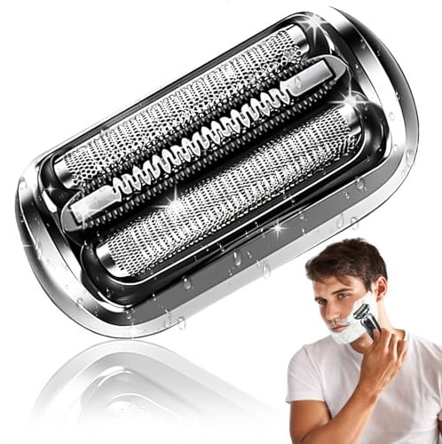Scherkopf für Braun Series 7,S7 Ersatzkopf 73S für Elektrorasierer für Serie 7 für Ersatzscherteil kompatibel mit Braun S7 Scherkopf 7020s 7025s 7085cc 7027cs 7071cc 7075cc 73S (Silber)