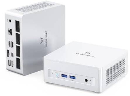 MINIS FORUM UM880 Plus Mini PC mit AMD Ryzen 7 8845HS(8C/16T, bis zu 5.1GHz),Mini Computer Radeon 780M Grafik 1TB PCIe4.0 SSD 32GB DDR5,OCuLink,Triple Display mit HDMI+DP+USB4, 5xUSB Port,2.5G LAN