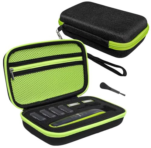 NICEIN Tasche für Philips OneBlade QP2520/30/70/90, QP2620/30, QP2724, QP2824/30/34, QP6550, Rasierer Zubehör Reiseetui Tragetasche für Face & Body Trimmer, Bartschneider, Nasenhaartrimmer (Schwarz)