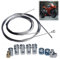 Cavo Frizione e Acceleratore Moto Universale 1m Ø1,2mm con Morsetto - per Scooter, Cross e Carburatore, Cavo Della Frizione per Moto